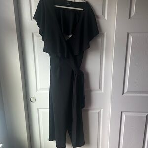 City chic wide leg ankle jumpsuit-wrap